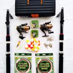 Kit Pesca 2 Varas Telescópica cm 2 Molinetes 3 Rol + Vários acessórios