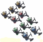 KIT com 5 Varas + 5 Molinetes  Tupi 1,30m - Xingu - Imagem 4